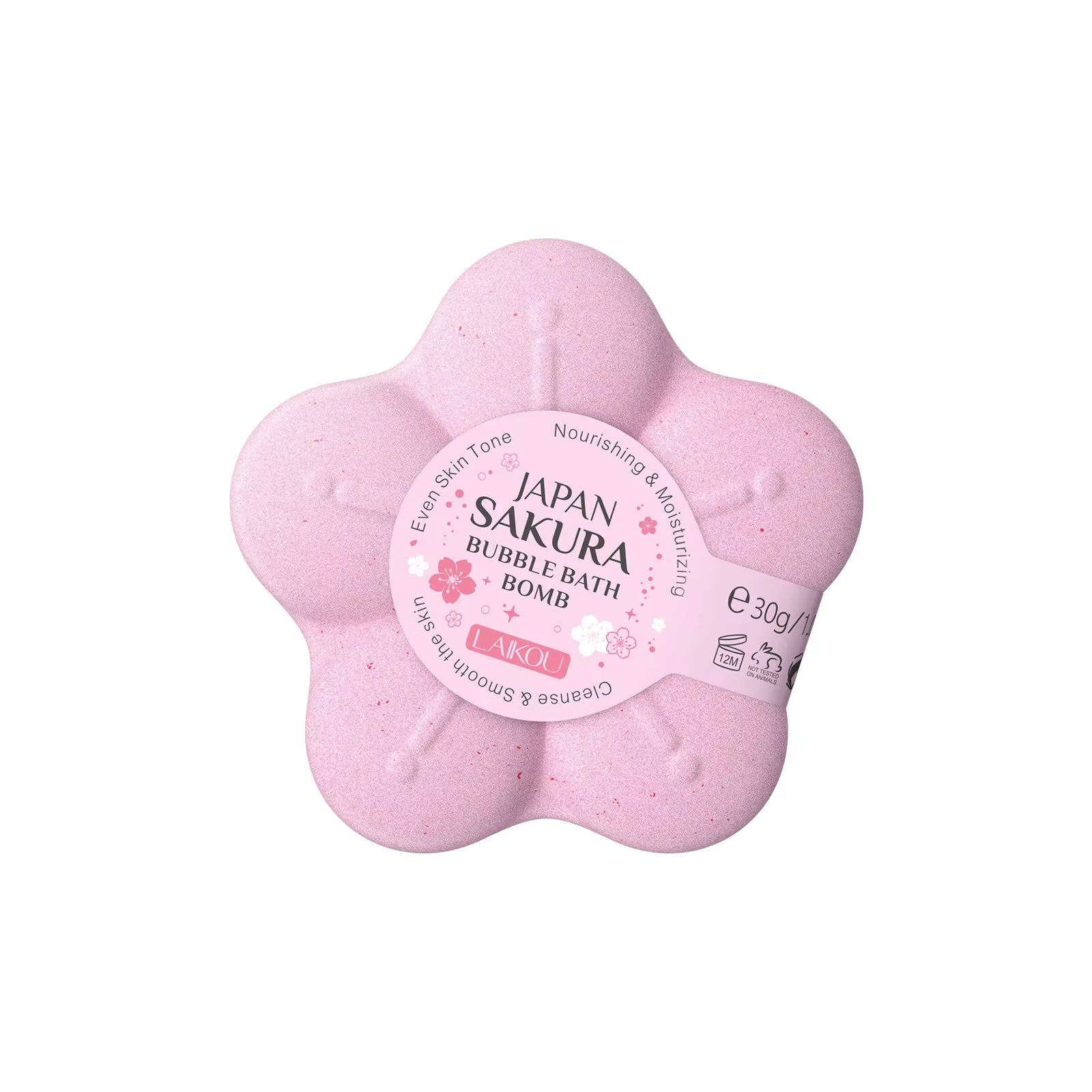 Japanese Sakura Bath Bomb Bubble Explosion Bath Salt for Body Cleansing Moisturizing 30G