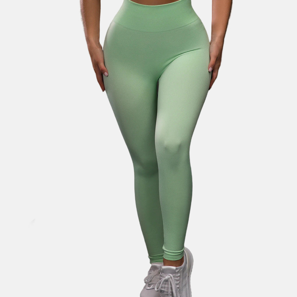 Seamless Yoga Sport Set Fitness Women Running Leggings Short Sleeve Tops
