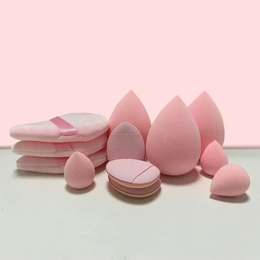 12/14Pcs Makeup Sponge Cosmetic Puff Foundation Sponges Blender Beauty Egg Powder Puffs Make up Accessories Women Makeup Tools