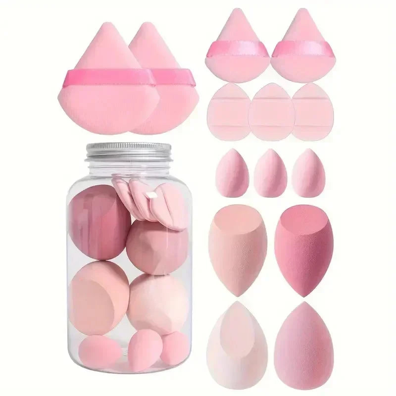 12/14Pcs Makeup Sponge Cosmetic Puff Foundation Sponges Blender Beauty Egg Powder Puffs Make up Accessories Women Makeup Tools