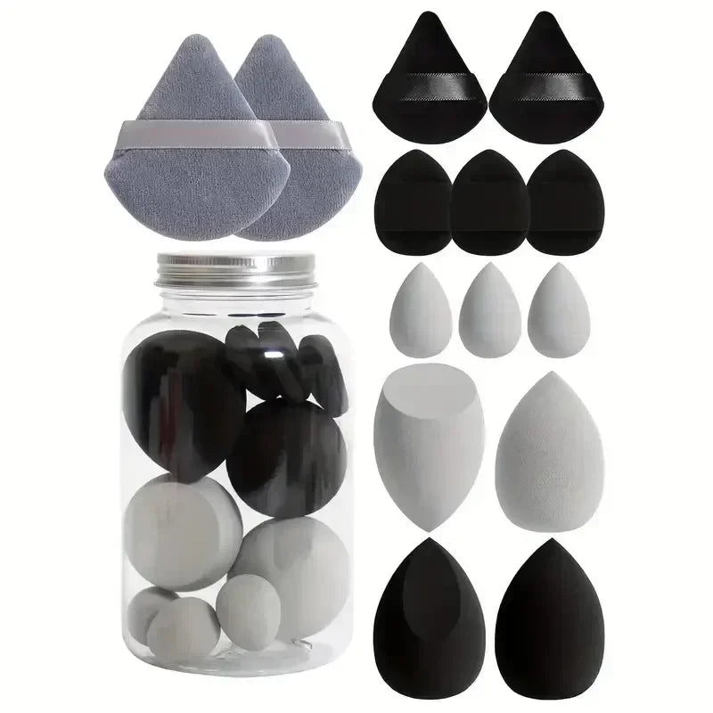 12/14Pcs Makeup Sponge Cosmetic Puff Foundation Sponges Blender Beauty Egg Powder Puffs Make up Accessories Women Makeup Tools